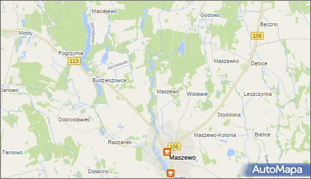 mapa Wisławie, Wisławie na mapie Targeo