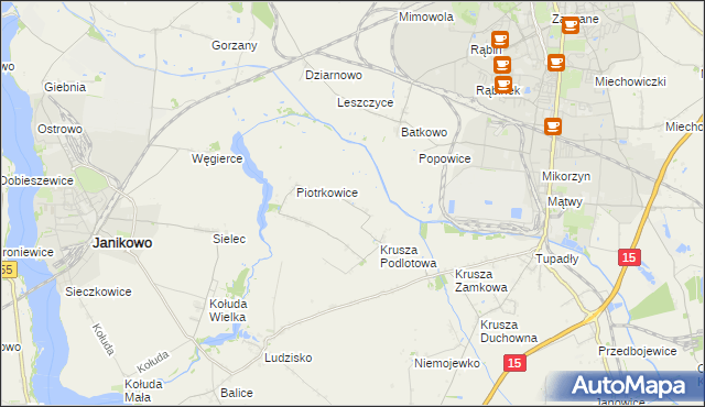 mapa Żalinowo, Żalinowo na mapie Targeo