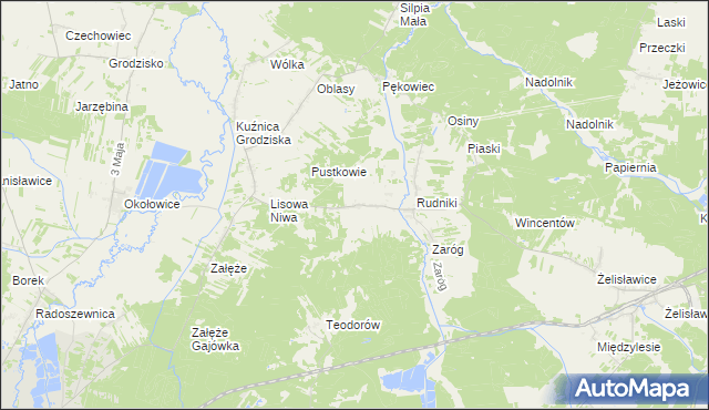 mapa Dąbrowa gmina Koniecpol, Dąbrowa gmina Koniecpol na mapie Targeo