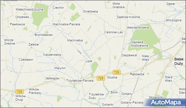 mapa Sakówka, Sakówka na mapie Targeo