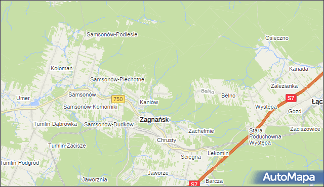 mapa Borowa Góra gmina Zagnańsk, Borowa Góra gmina Zagnańsk na mapie Targeo