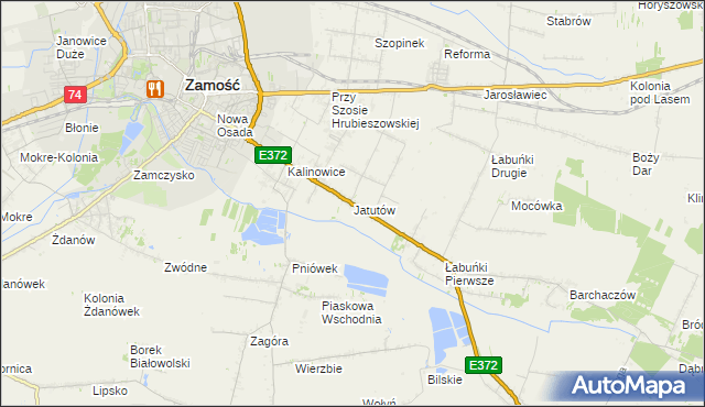 mapa Jatutów, Jatutów na mapie Targeo