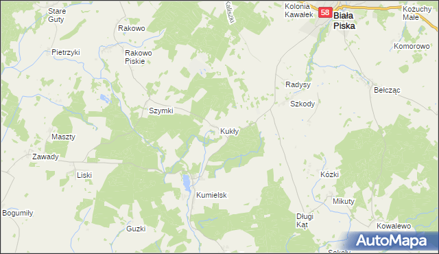 mapa Kukły, Kukły na mapie Targeo