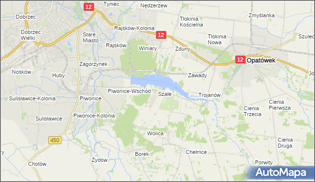 mapa Szałe, Szałe na mapie Targeo