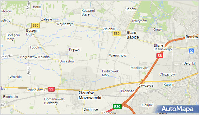 mapa Strzykuły, Strzykuły na mapie Targeo