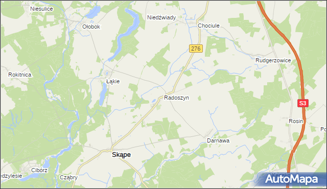 mapa Radoszyn, Radoszyn na mapie Targeo