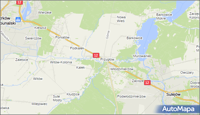 mapa Przygłów, Przygłów na mapie Targeo