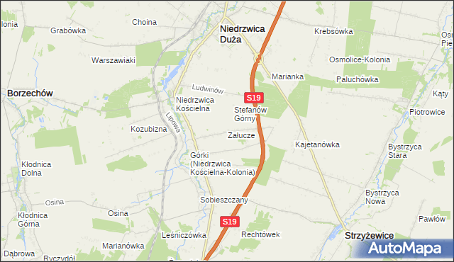 mapa Załucze, Załucze na mapie Targeo