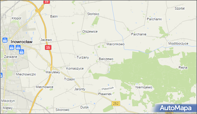mapa Balczewo, Balczewo na mapie Targeo