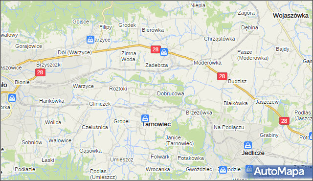 mapa Dobrucowa, Dobrucowa na mapie Targeo