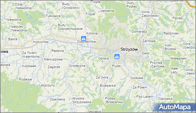 mapa Gbiska, Gbiska na mapie Targeo