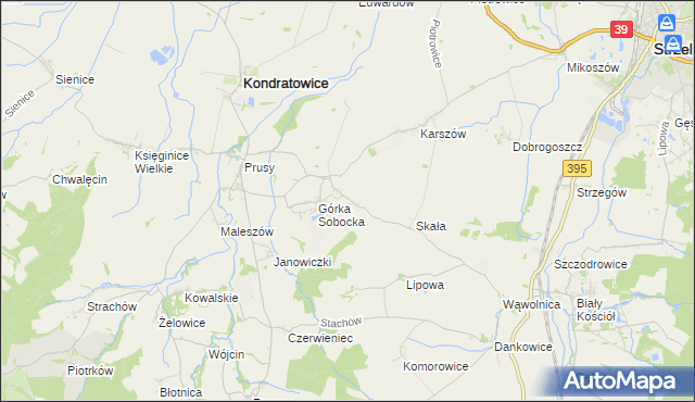 mapa Gołostowice, Gołostowice na mapie Targeo