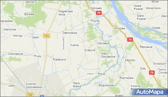 mapa Grażyna, Grażyna na mapie Targeo
