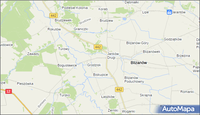 mapa Janków Pierwszy, Janków Pierwszy na mapie Targeo