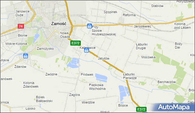 mapa Jatutów, Jatutów na mapie Targeo