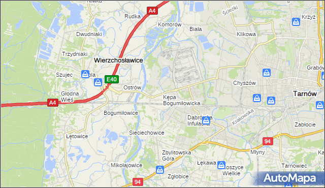 mapa Kępa Bogumiłowicka, Kępa Bogumiłowicka na mapie Targeo