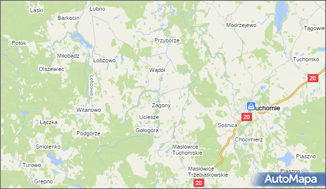 mapa Nowe Huty, Nowe Huty na mapie Targeo