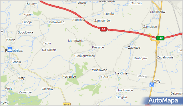 mapa Olszynka gmina Orły, Olszynka gmina Orły na mapie Targeo