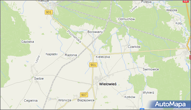 mapa Kieleczka, Kieleczka na mapie Targeo