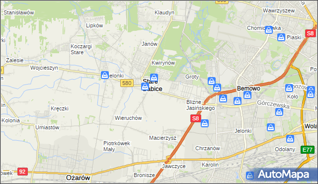 mapa Latchorzew, Latchorzew na mapie Targeo