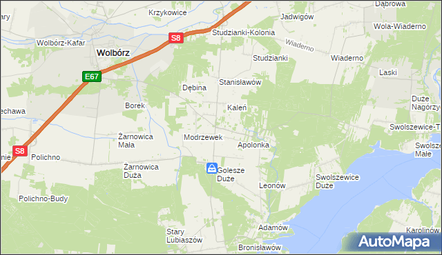 mapa Młoszów, Młoszów na mapie Targeo