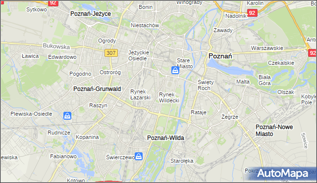 mapa Rynek Wildecki, Rynek Wildecki na mapie Targeo