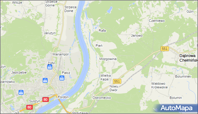 mapa Mozgowina, Mozgowina na mapie Targeo
