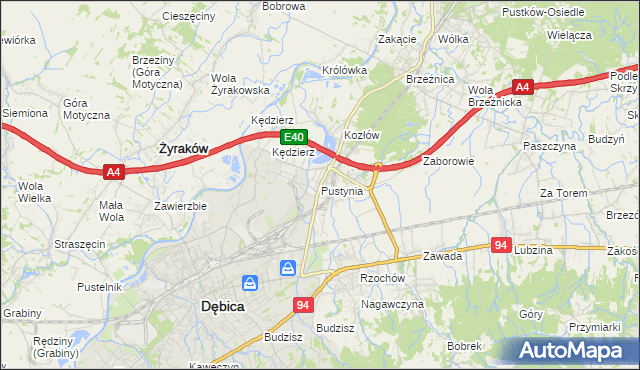 mapa Pustynia, Pustynia na mapie Targeo