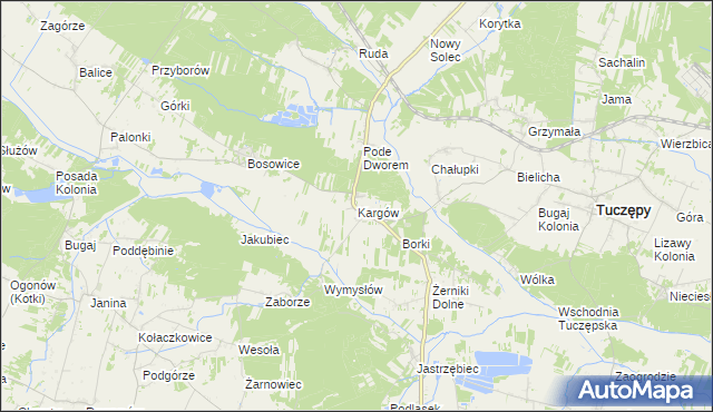 mapa Kargów, Kargów na mapie Targeo