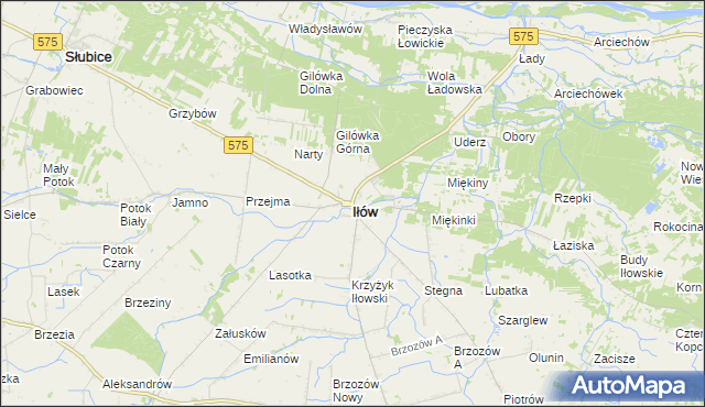 mapa Iłów, Iłów na mapie Targeo