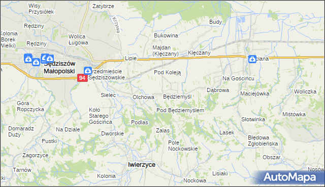 mapa Będziemyśl, Będziemyśl na mapie Targeo