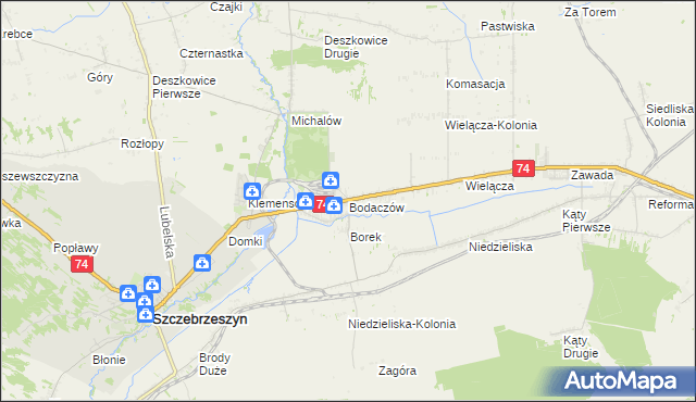 mapa Bodaczów, Bodaczów na mapie Targeo