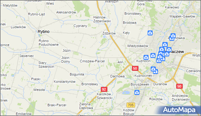 mapa Lubiejew, Lubiejew na mapie Targeo