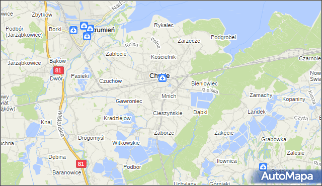 mapa Mnich, Mnich na mapie Targeo