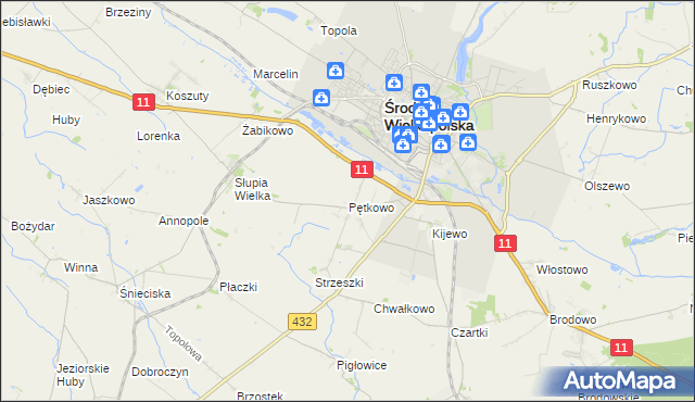 mapa Pętkowo, Pętkowo na mapie Targeo