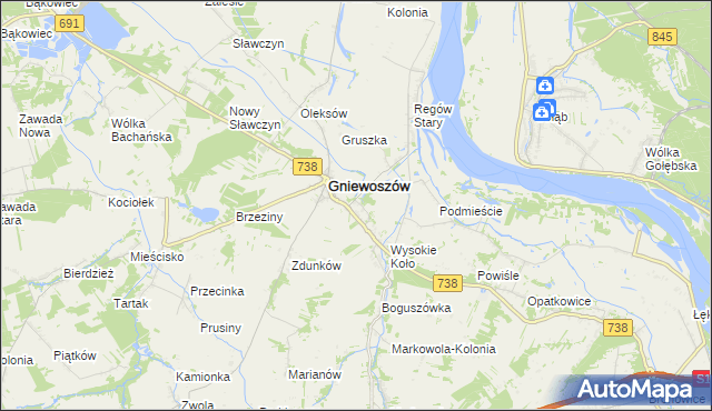 mapa Regów Nowy, Regów Nowy na mapie Targeo
