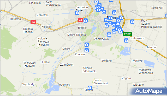 mapa Skokówka, Skokówka na mapie Targeo