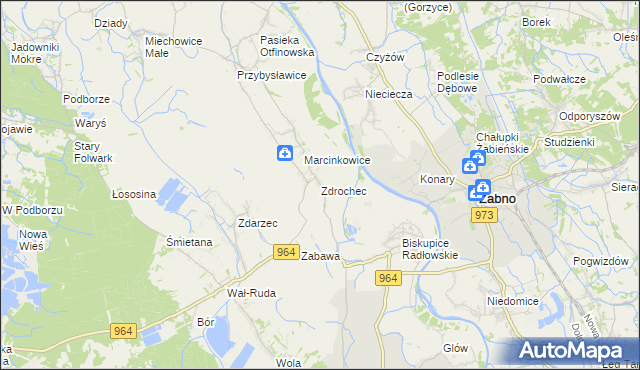 mapa Zdrochec, Zdrochec na mapie Targeo