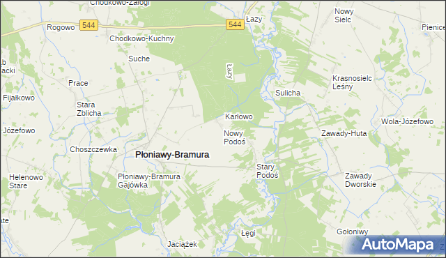 mapa Nowy Podoś, Nowy Podoś na mapie Targeo