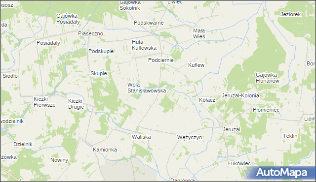 mapa Stawek gmina Latowicz, Stawek gmina Latowicz na mapie Targeo