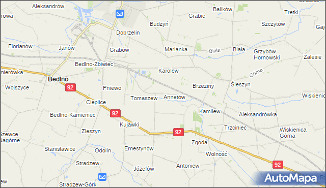 mapa Annetów, Annetów na mapie Targeo