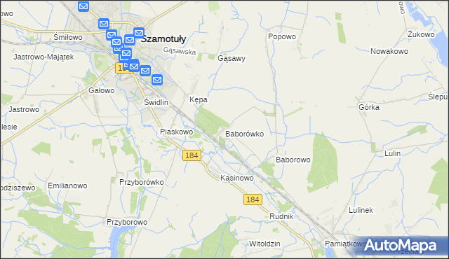 mapa Baborówko, Baborówko na mapie Targeo