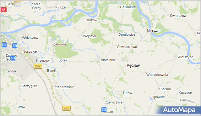 mapa Białołęka, Białołęka na mapie Targeo