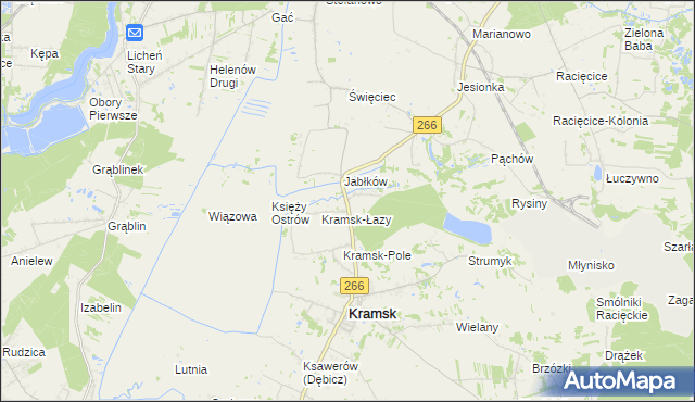 mapa Bilczew gmina Kramsk, Bilczew gmina Kramsk na mapie Targeo