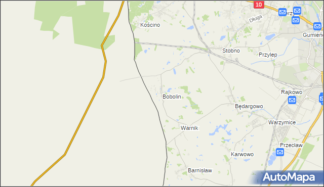 mapa Bobolin gmina Kołbaskowo, Bobolin gmina Kołbaskowo na mapie Targeo