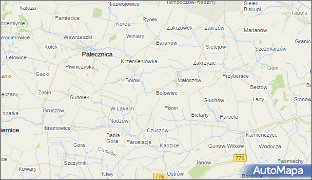 mapa Bolowiec, Bolowiec na mapie Targeo