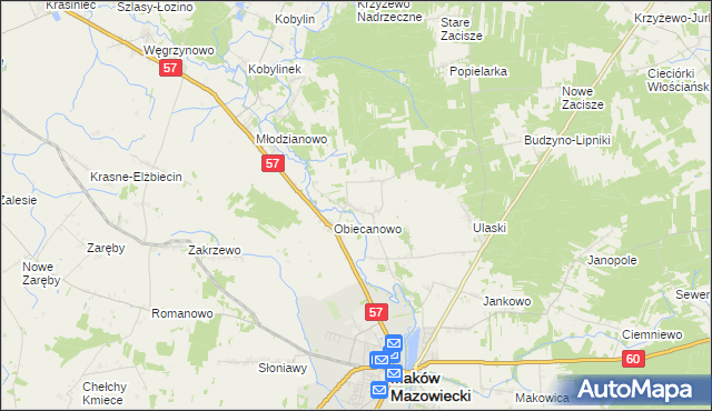 mapa Budzyno, Budzyno na mapie Targeo