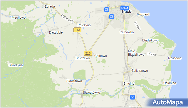 mapa Celbowo, Celbowo na mapie Targeo