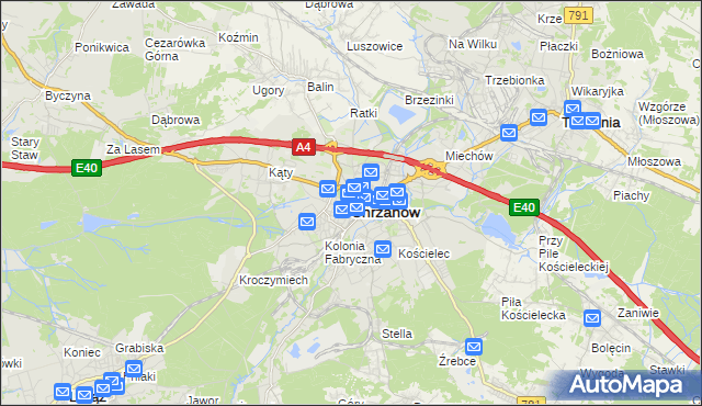 mapa Chrzanów, Chrzanów na mapie Targeo