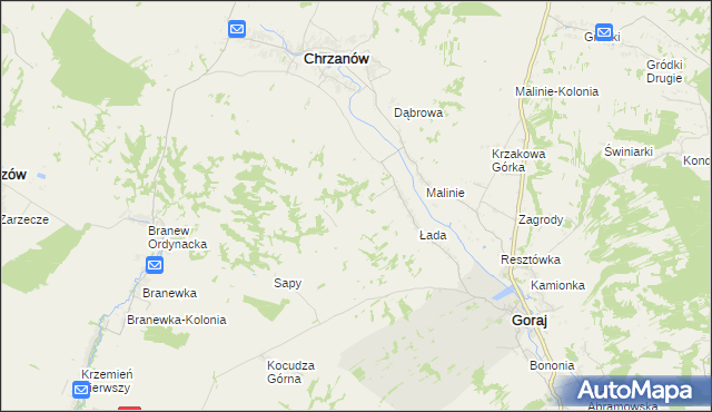 mapa Chrzanów-Kolonia, Chrzanów-Kolonia na mapie Targeo